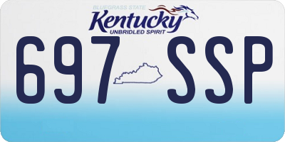 KY license plate 697SSP