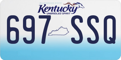 KY license plate 697SSQ