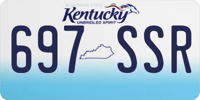 KY license plate 697SSR