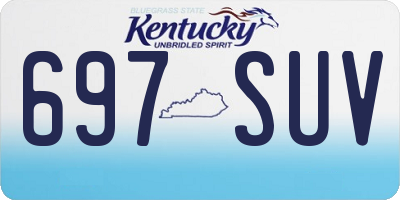 KY license plate 697SUV