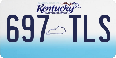 KY license plate 697TLS