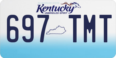 KY license plate 697TMT