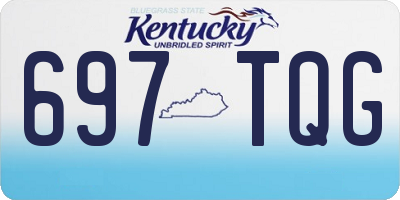 KY license plate 697TQG