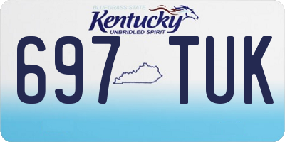 KY license plate 697TUK