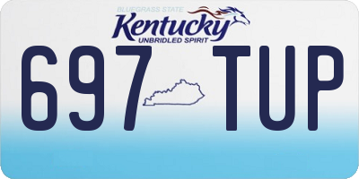 KY license plate 697TUP