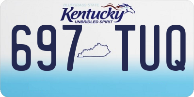 KY license plate 697TUQ