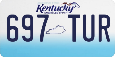 KY license plate 697TUR