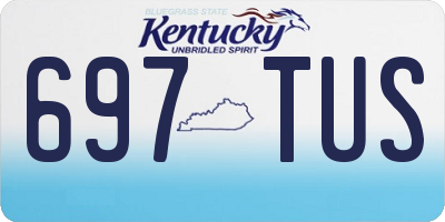 KY license plate 697TUS