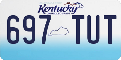 KY license plate 697TUT