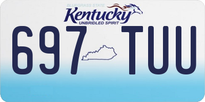 KY license plate 697TUU