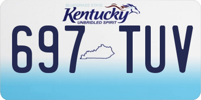 KY license plate 697TUV