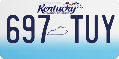 KY license plate 697TUY