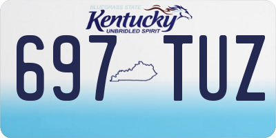 KY license plate 697TUZ