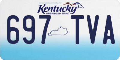 KY license plate 697TVA