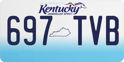 KY license plate 697TVB