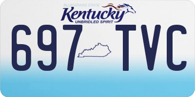 KY license plate 697TVC