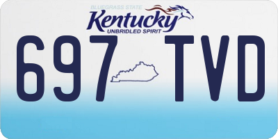 KY license plate 697TVD