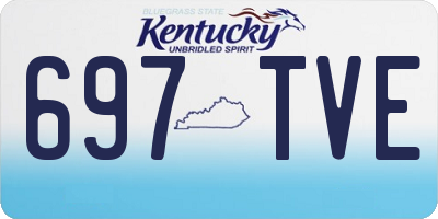 KY license plate 697TVE