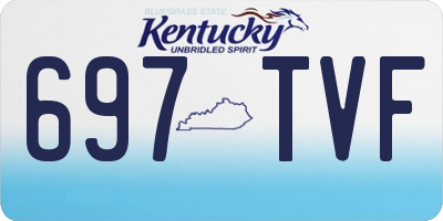 KY license plate 697TVF