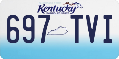 KY license plate 697TVI