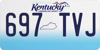 KY license plate 697TVJ
