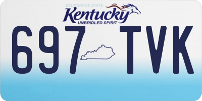 KY license plate 697TVK