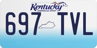 KY license plate 697TVL