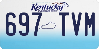 KY license plate 697TVM