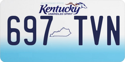 KY license plate 697TVN