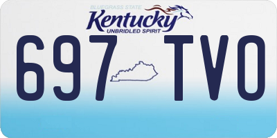 KY license plate 697TVO