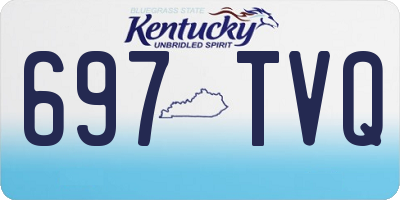 KY license plate 697TVQ