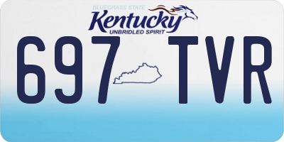 KY license plate 697TVR