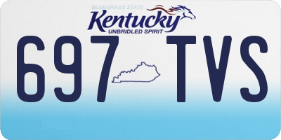 KY license plate 697TVS