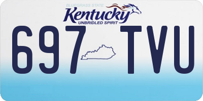 KY license plate 697TVU