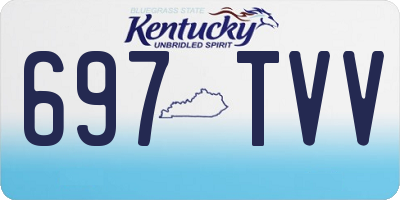 KY license plate 697TVV