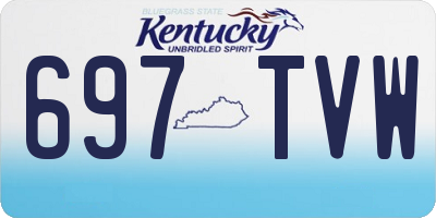KY license plate 697TVW
