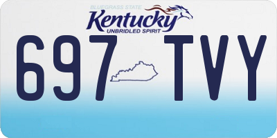 KY license plate 697TVY