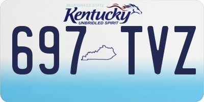 KY license plate 697TVZ