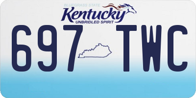 KY license plate 697TWC