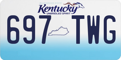 KY license plate 697TWG