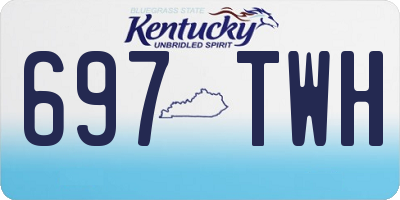 KY license plate 697TWH