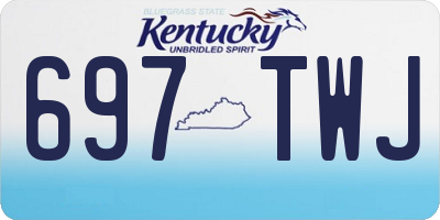 KY license plate 697TWJ