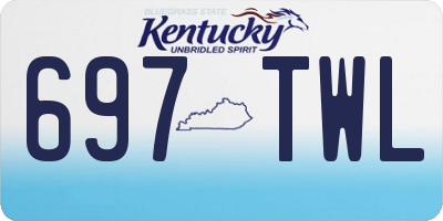 KY license plate 697TWL