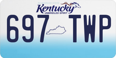 KY license plate 697TWP