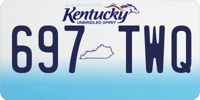 KY license plate 697TWQ