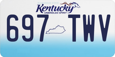 KY license plate 697TWV
