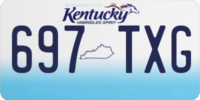 KY license plate 697TXG