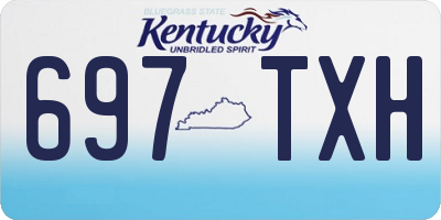 KY license plate 697TXH