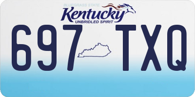KY license plate 697TXQ