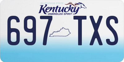 KY license plate 697TXS